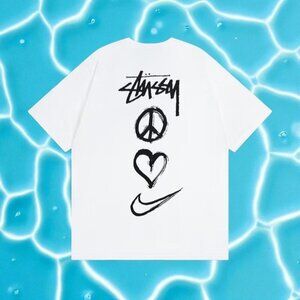 Stussy White Graphic Short Sleeve Tee